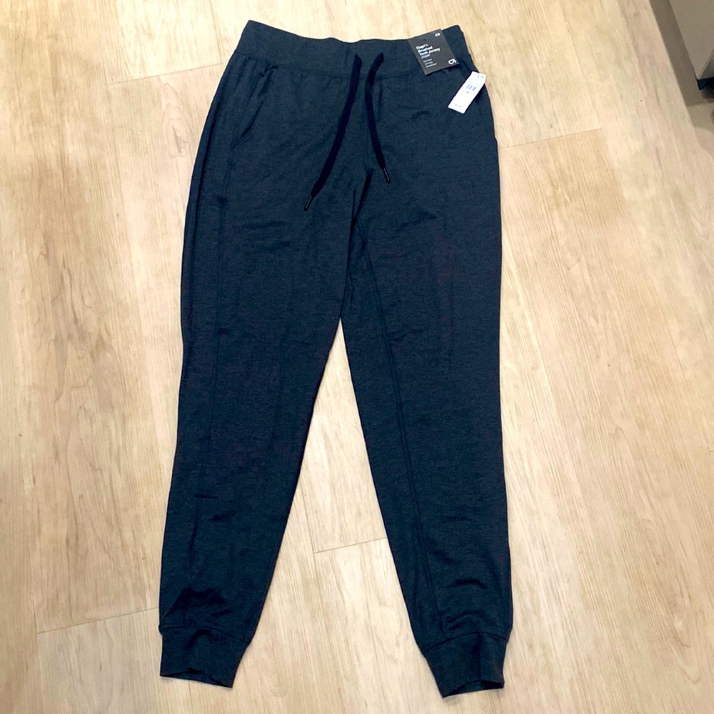 Gap Fit Brushed Tech Jersey Joggers Gray